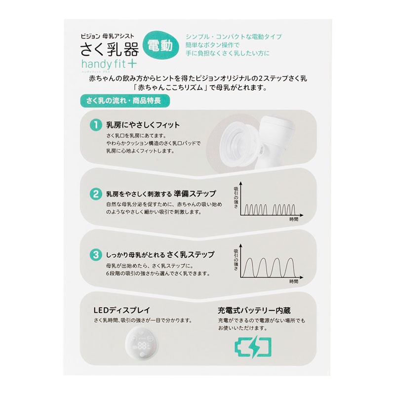 母乳アシスト さく乳器 電動 ハンディフィットプラス(handy fit+) 1台