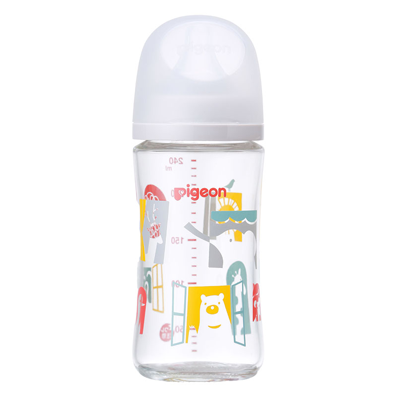 母乳実感 耐熱ガラス Zoo 240ml