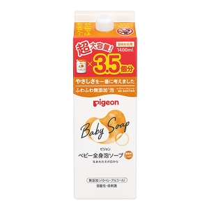 ベビー全身泡ソープ しっとり 詰めかえ用 3.5回分 1400ml　