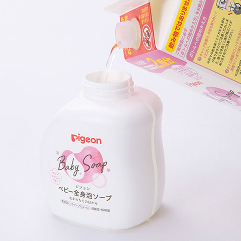ベビー全身泡ソープ ベビーフラワーの香り 詰替用(2回分) 800ml