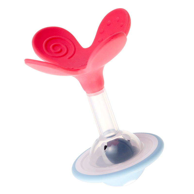歯がため Munch teether 3ヵ月以上 ピーチクローバー ぺらぺらタイプ 1個