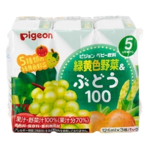 緑黄色野菜&ぶどう100 3P 125ml