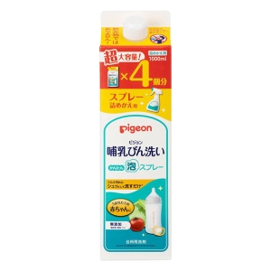 哺乳びん洗い かんたん泡スプレー 詰替 4回分 1000ml