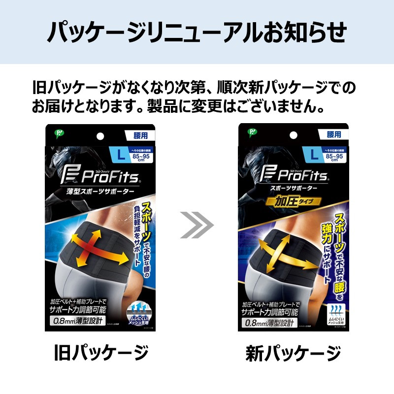 プロ・フィッツ サポーター腰用 1枚 L ブラック