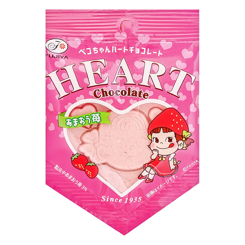 ペコちゃんハートチョコレート(あまおう苺) 1枚