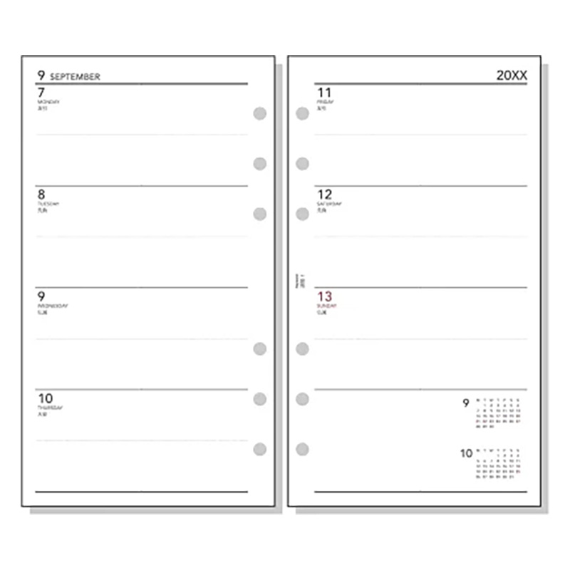 【お取り寄せ商品】2026年 キーワード 聖書 バイブル 手帳用リフィル 週間-1 WWR2661