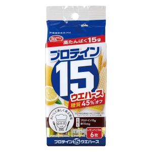 プロテイン15ウエハース レモンバニラ味 6枚入