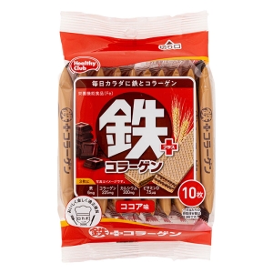 鉄プラスコラーゲンウエハース 10枚入