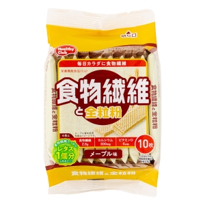 食物繊維と全粒粉ウエハース 10枚入