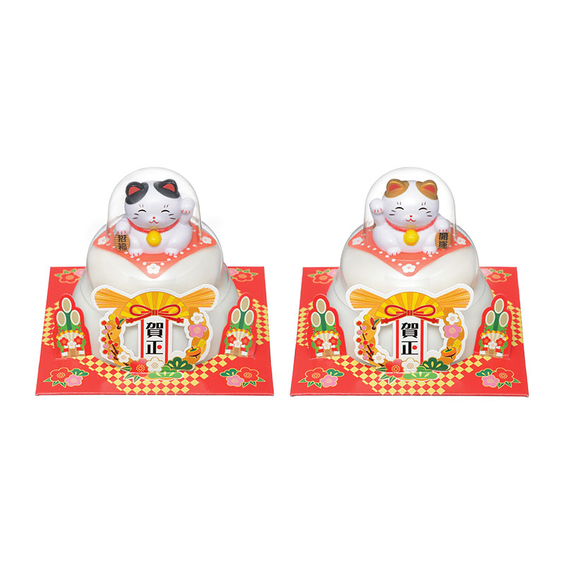 お鏡餅 まる餅入り 招き猫 1個 60g