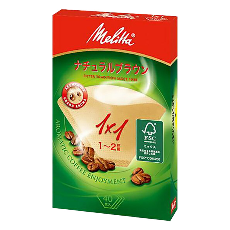 【お取り寄せ商品】アロマジック FSCミックス ナチュラルブラウン 1～2杯用 40枚