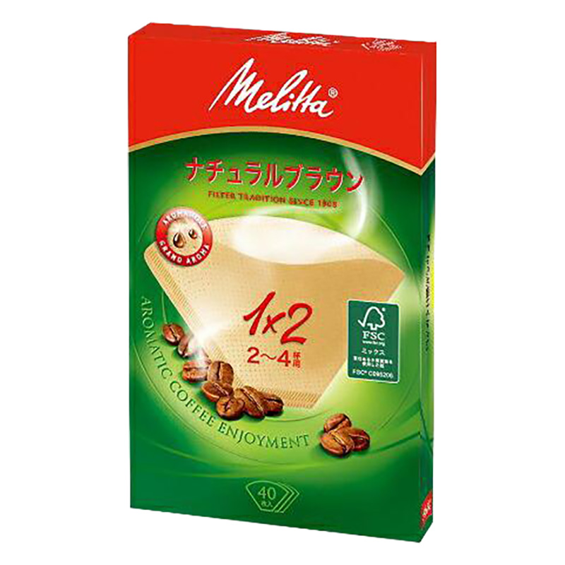 【お取り寄せ商品】アロマジック FSCミックス ナチュラルブラウン 2～4杯用 40枚