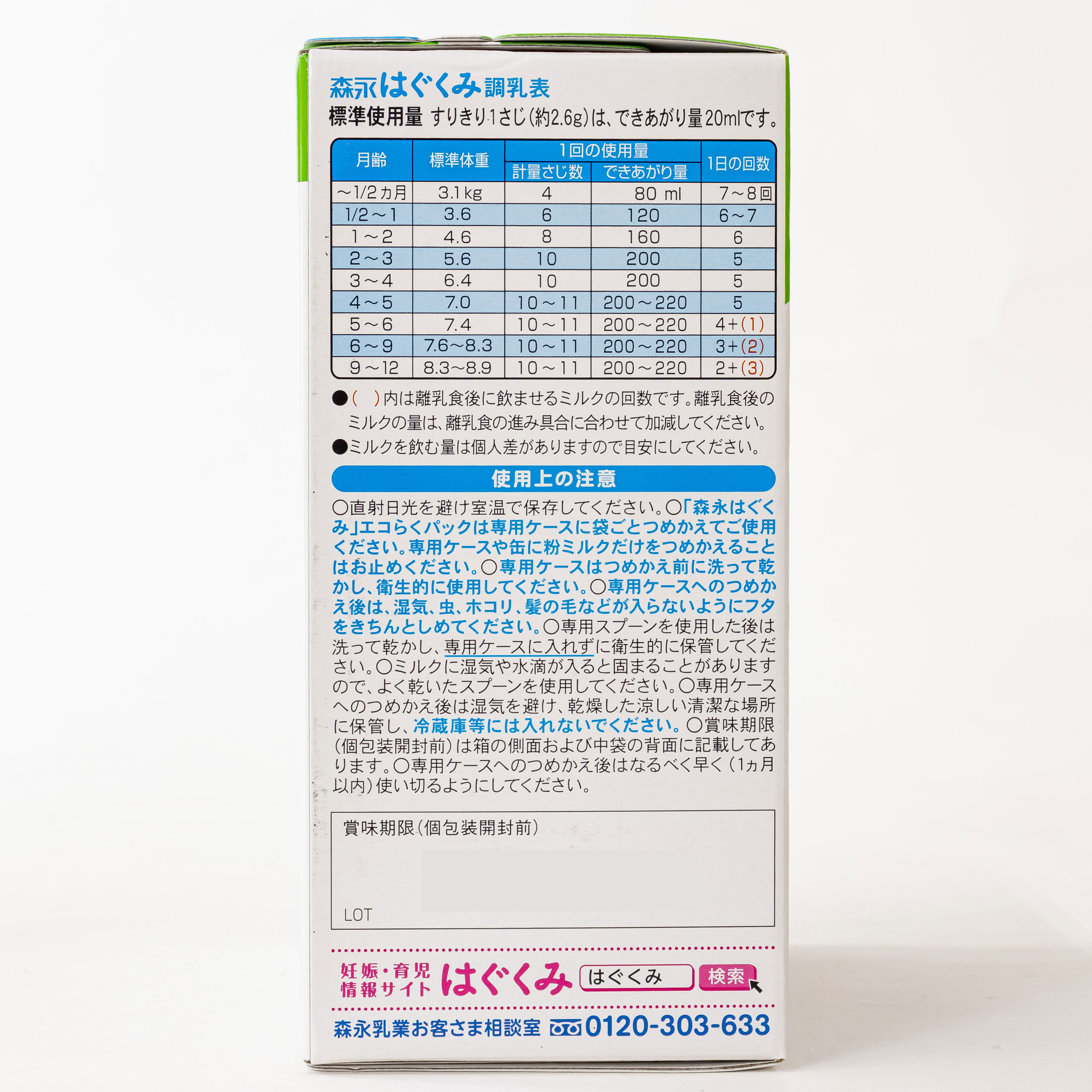 はぐくみ エコらくパック つめかえ用 400g×2パック