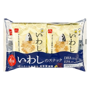 素材市場 いわしのスナック(甘辛醤油味) 6袋入【栄養機能食品】