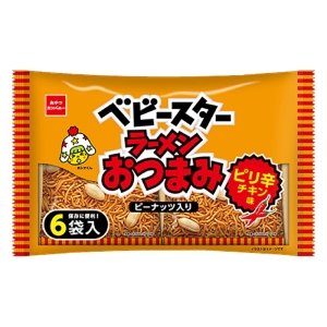 ベビースターラーメンおつまみ ピリ辛チキン味 23g×6袋入