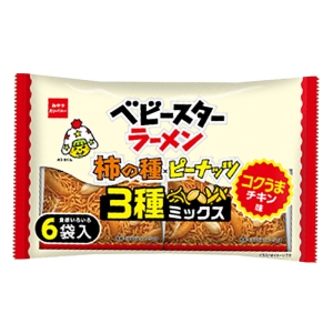 ベビースターラーメン3種ミックス コクうまチキン味 22g×6袋