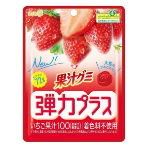 果汁グミ 弾力プラスいちご 72g