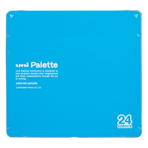 ユニ パレット 色えんぴつ 880 24色セット 水色