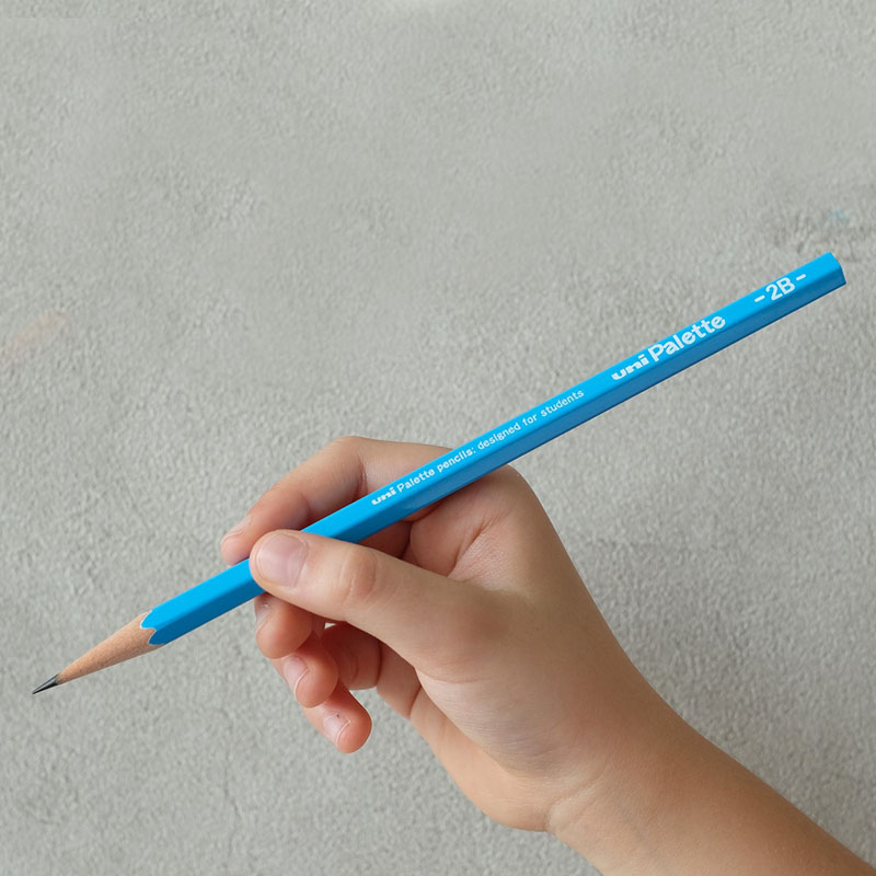 ダース箱 鉛筆 6角 PLT パステルブルー 2B