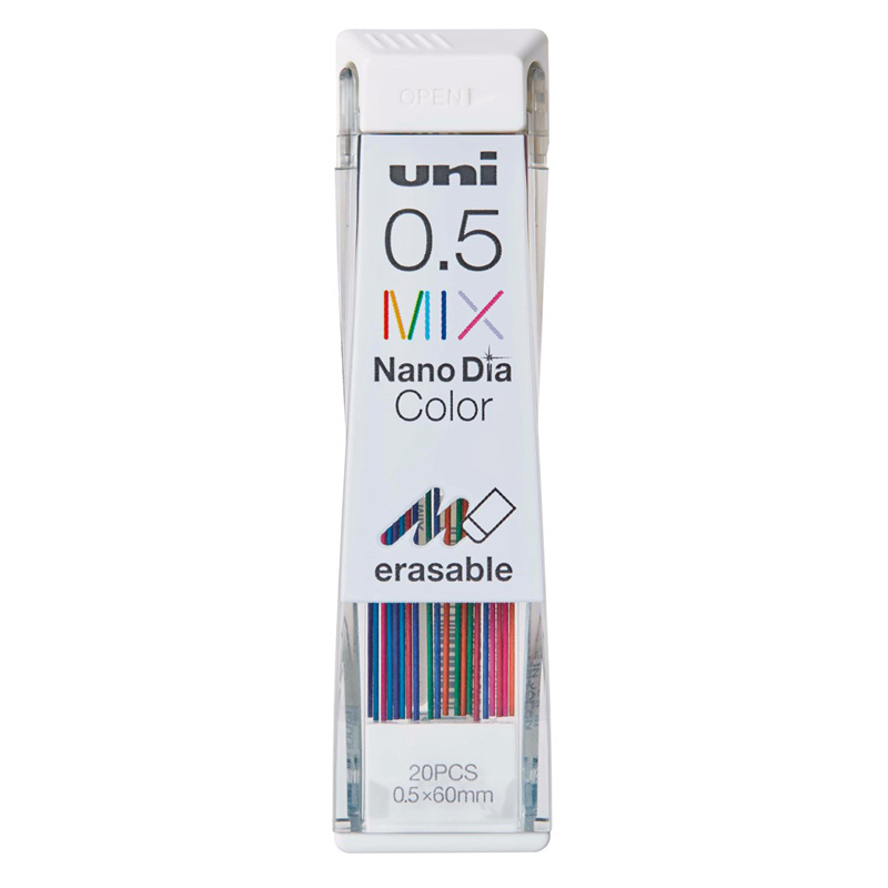 ユニナノダイヤ カラー芯 0.5mm 1P MIX