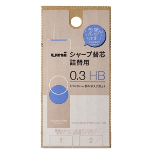 ユニ シャープ替芯 詰替用S 0.3mm HB