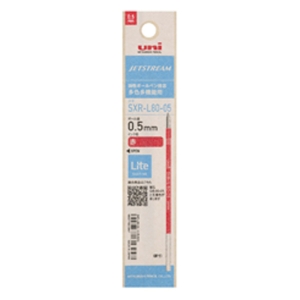 ジェットストリーム 油性ボールペン替芯 多色多機能用 0.5mm 赤