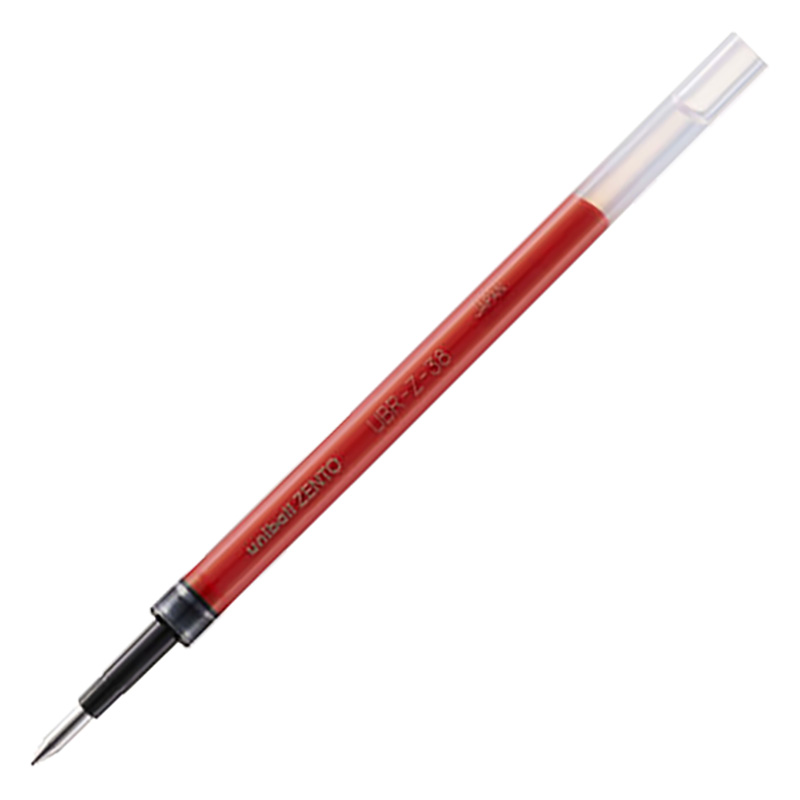 ユニボール ゼント 水性インクボールペン 替芯 0.38mm 赤 UBRZ38.15