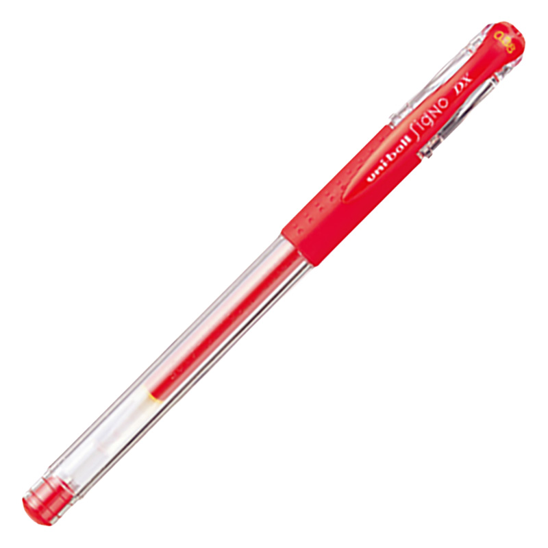 ユニボール シグノ ゲルインキボールペン 極細 0.38mm 赤
