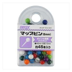 マップピン6mm 混45本 16