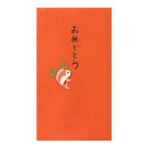 ぽち袋 おめでとう 鯛柄