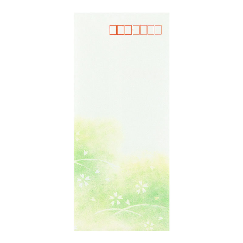封筒 はなあさぎ