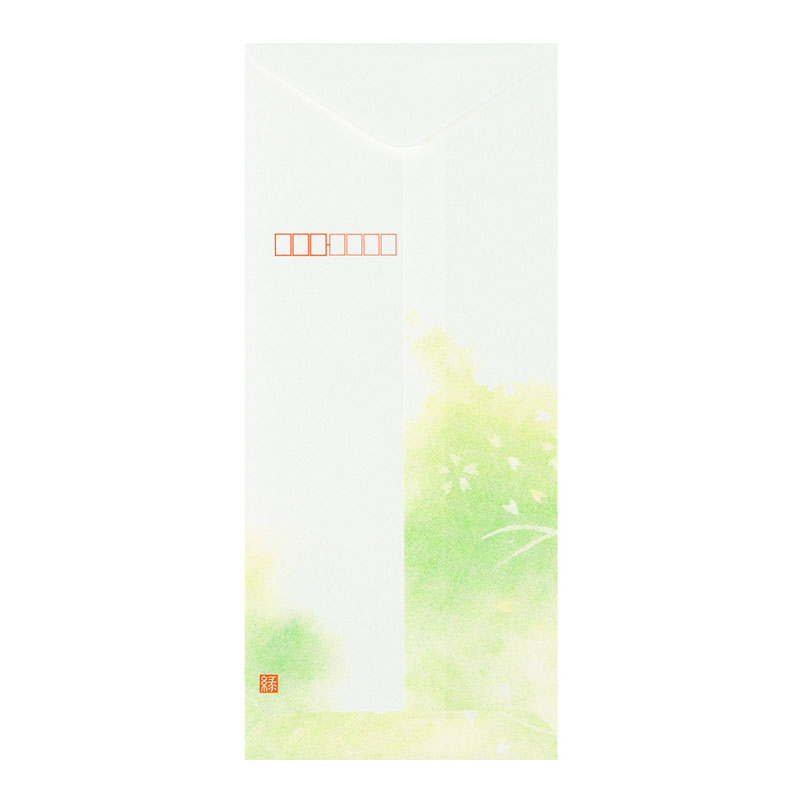 封筒 はなあさぎ