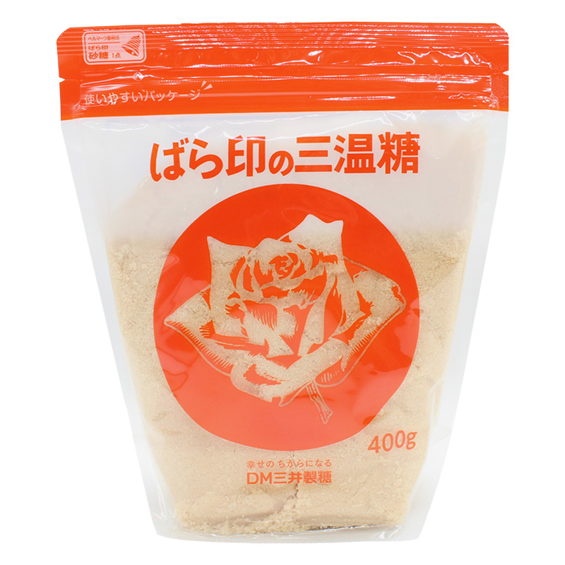 ばら印 三温糖 チャック付 400g