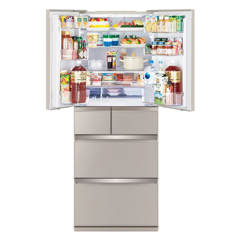 【お取り寄せ商品】470L フレンチ6ドア冷蔵庫 MR-WXD47LK-C