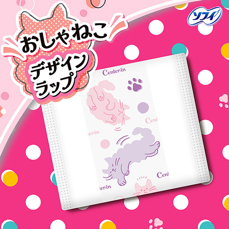 センターイン ふわふわ ふつうの日 羽つき 21cm 18枚入×2個