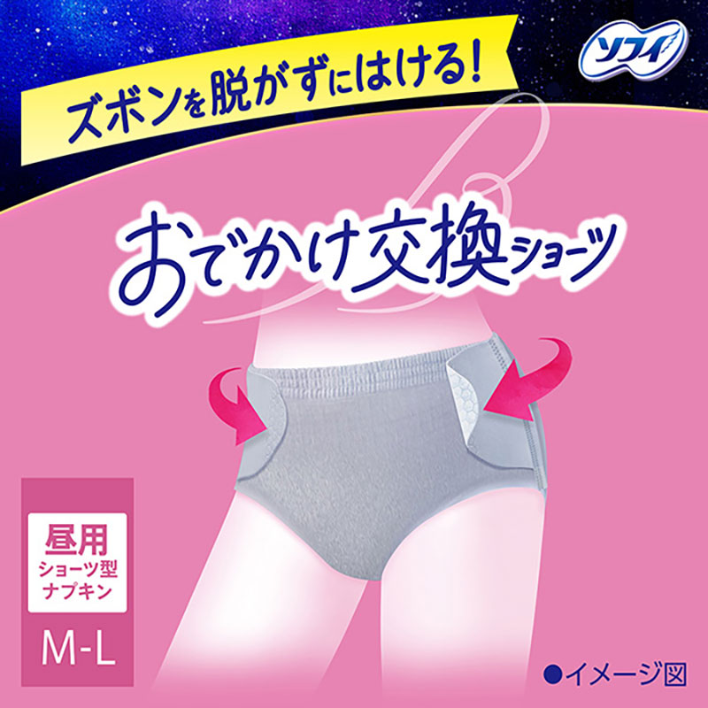 ソフィ 超熟睡 おでかけ交換ショーツ M-Lサイズ 7個