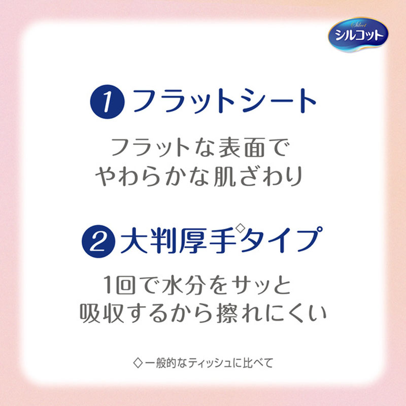 シルコット フェイシャルタオル 素肌おもい 厚手 60枚入