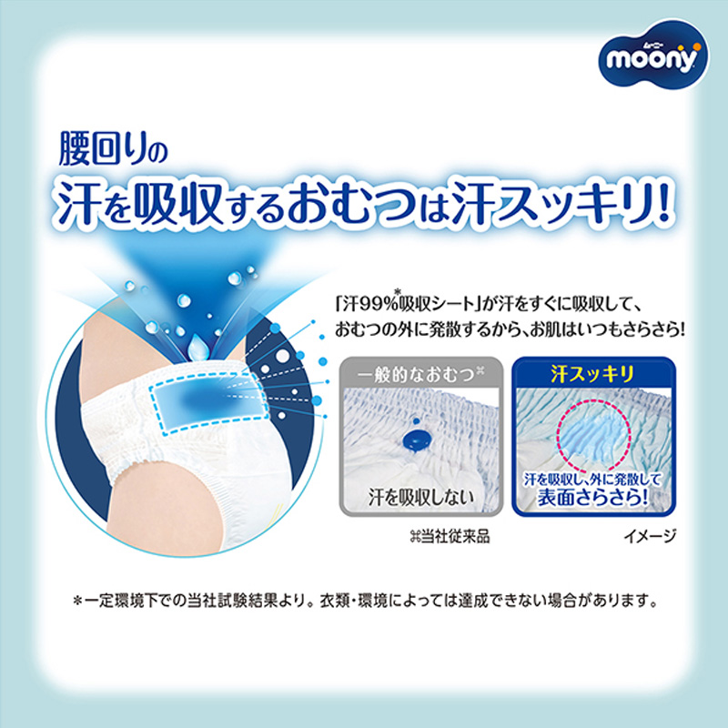 ムーニーマン 汗スッキリ 男女共用 パンツ Mサイズ 48枚