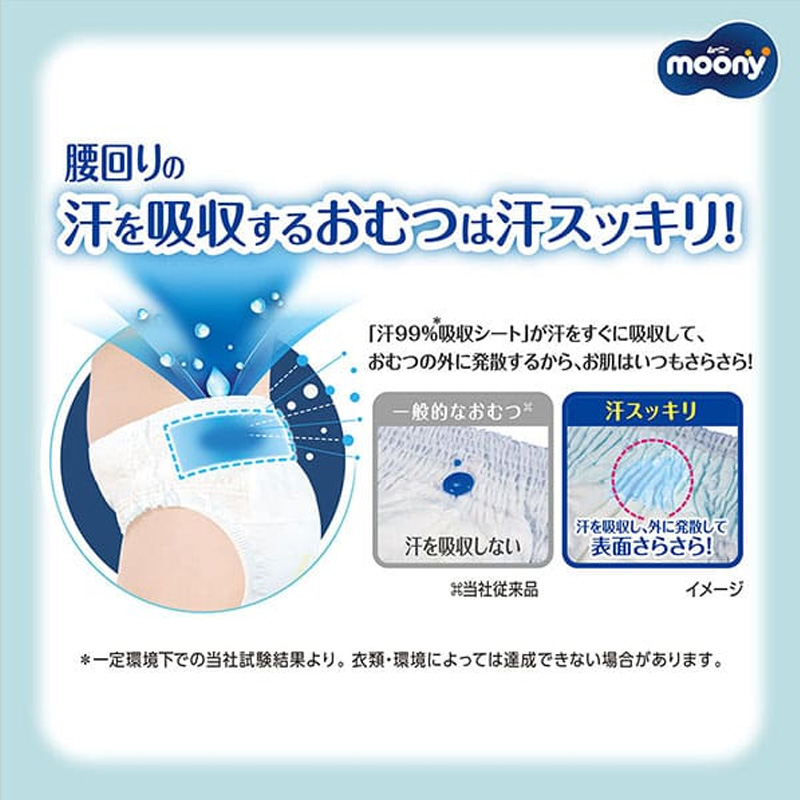 ムーニーマン 汗スッキリ 男女共用 パンツ ビッグサイズ 36枚