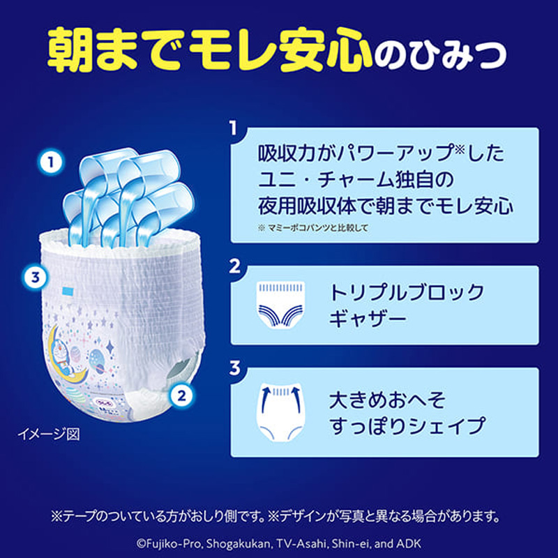 マミーポコ パンツ 夜用 M(6kg～13kg)36枚入 男女共用