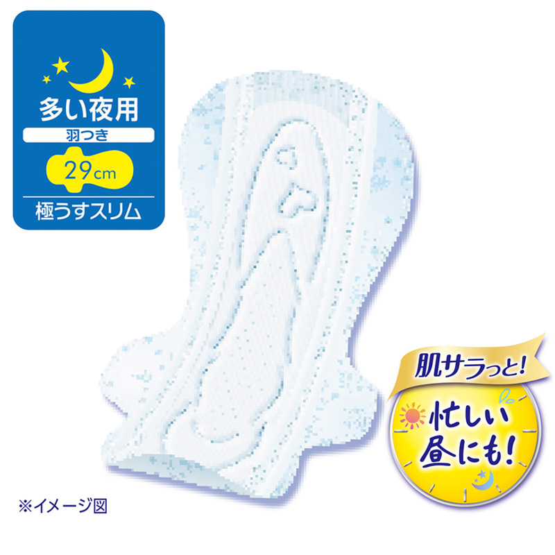 ソフィ はだおもい 極うすスリム 29cm 多い夜 羽つき お得用 24枚入