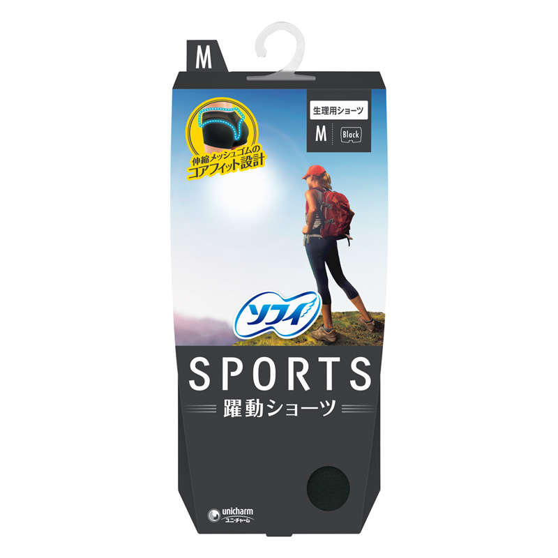 ソフィ SPORTS 躍動ショーツ Ｍ ブラック