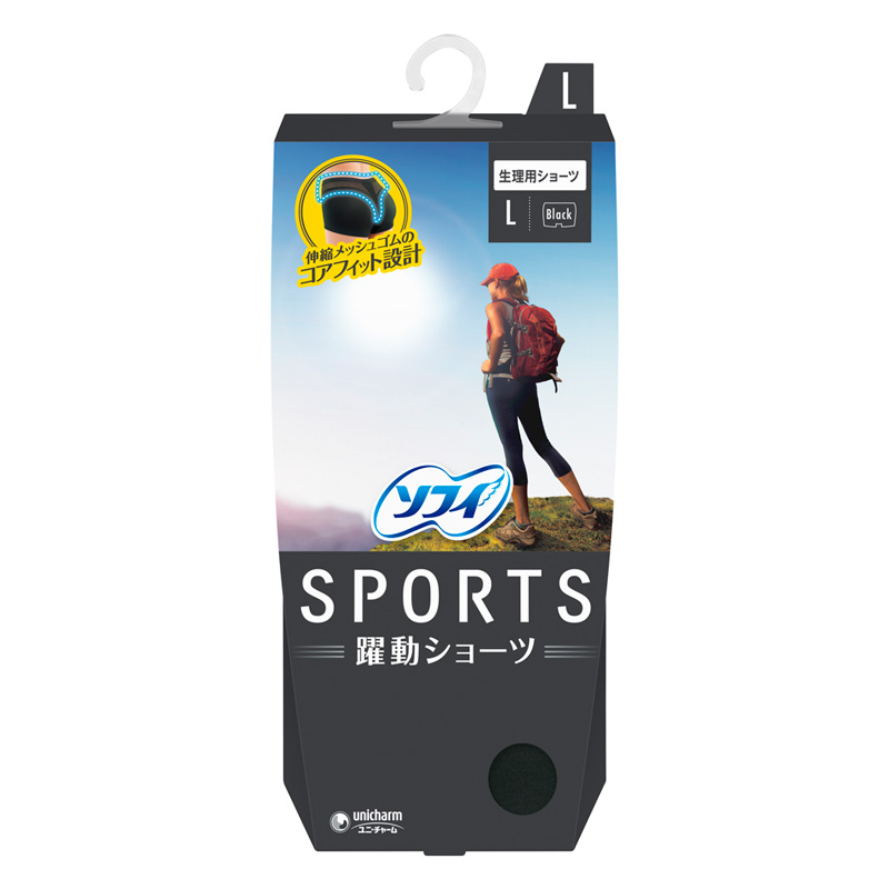 ソフィ SPORTS 躍動ショーツＬ ブラック