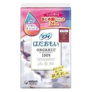 ソフィ はだおもい オーガニックコットン 特に多い昼用 羽つき 23cm 24個入