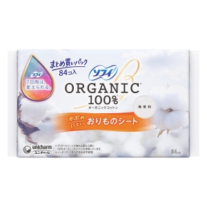 ソフィ おりものシート オーガニック 無香料 14cm 84枚