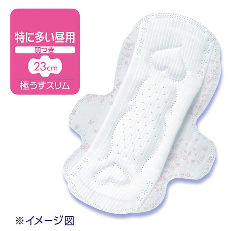 ソフィ はだおもい 極うすスリム 特に多い昼用 羽つき 23cm 30枚入【医薬部外品】