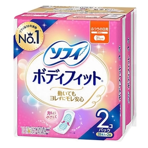 ソフィ ボディフィット 21cm 羽なし 28枚×2個パック