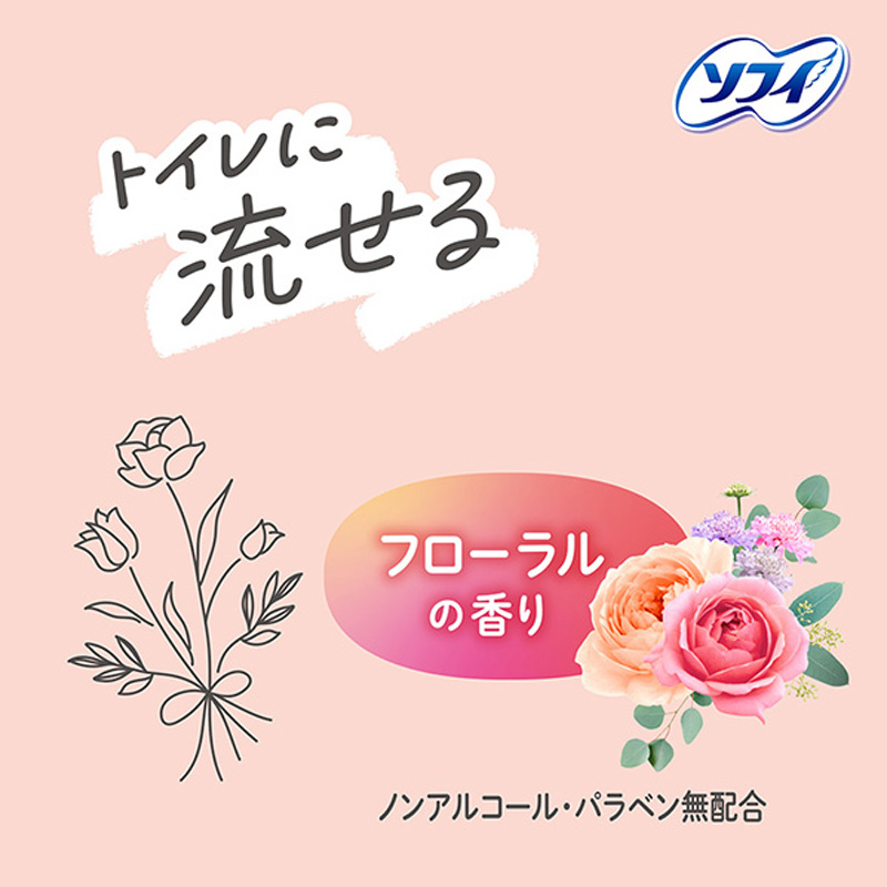 ソフィ デリケートウェットシート フローラル 10枚入