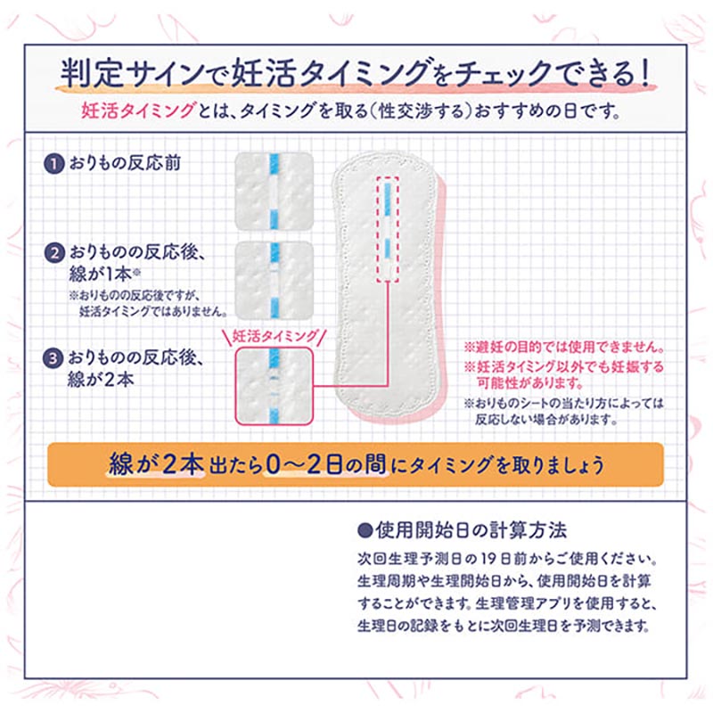 ソフィ妊活タイミングをチェックできるおりものシート 5個