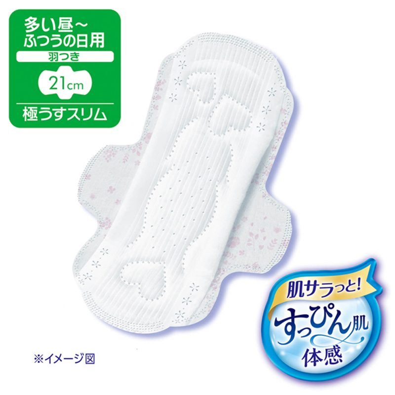 ソフィ はだおもい極うすスリム 21㎝ 羽つき 24枚